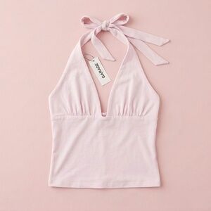 NWT‎ Garage Light Pink Halter Top